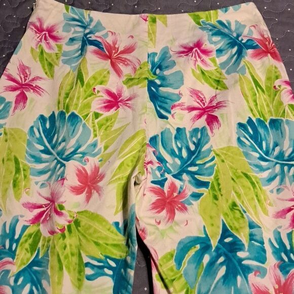 Eric Casual tropical capri pants size 8 - Picture 6 of 7